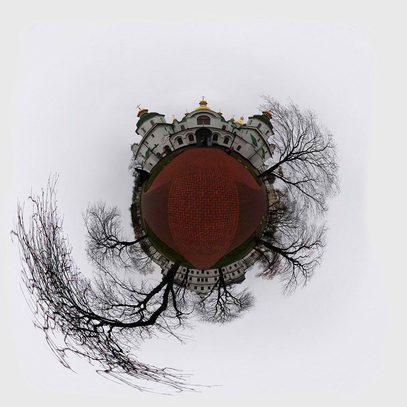 глобус, планета, сфера, сферопанорама, панорама, софийский собор, киев Глобус Софийского собораphoto preview