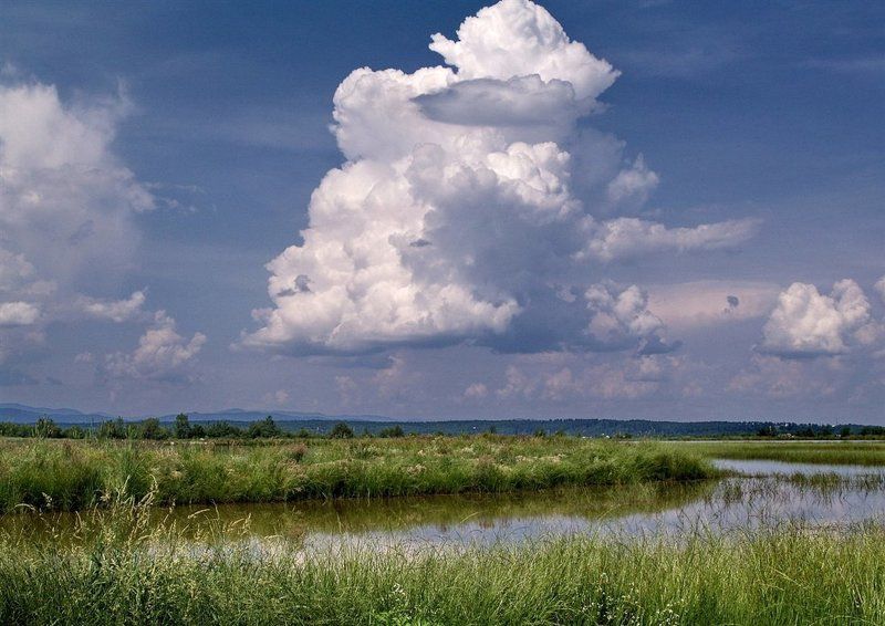 прикарпатье, облако, озеро \