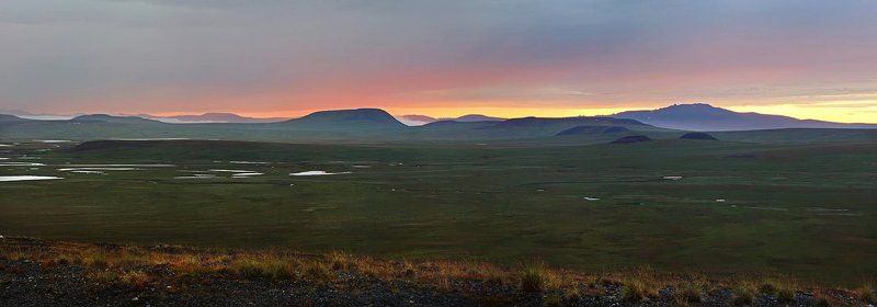 россия чукотка, лето, сопки, небо, облака, тундра, свет, пейзаж, природа, север, Вечерело однако...photo preview