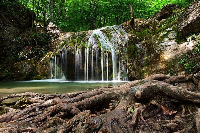 крым, водопад, камни Немного Крымаphoto preview