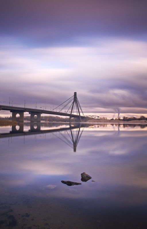 московский мост,киев один вечер у Московского моста ...photo preview