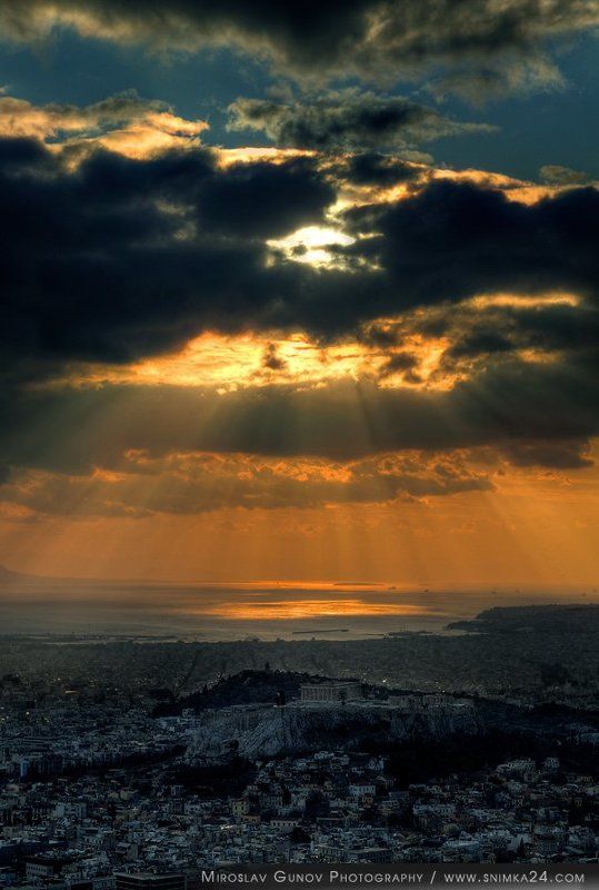 Sunset over Acropoliphoto preview