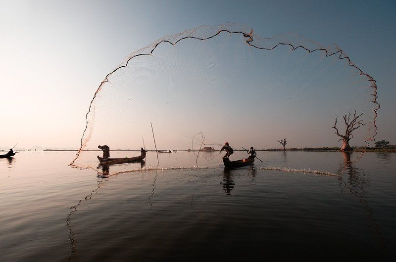 бирма Ловля рыбы по - бирманскиphoto preview