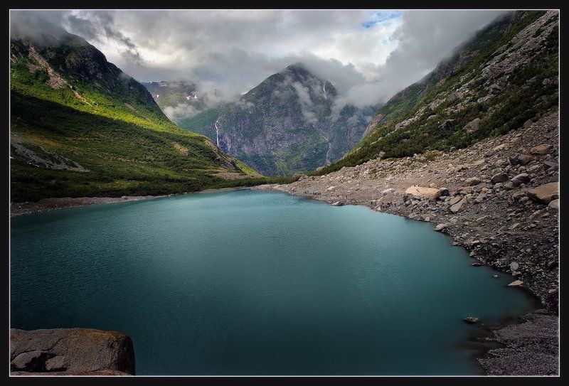 норвегия Озеро ледника Бриксдальphoto preview