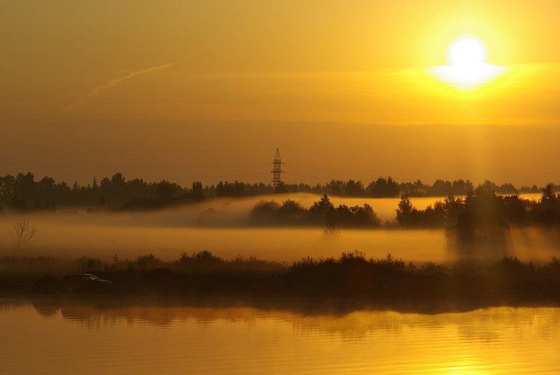 туман, река, волга, рассвет Утопая в туманеphoto preview