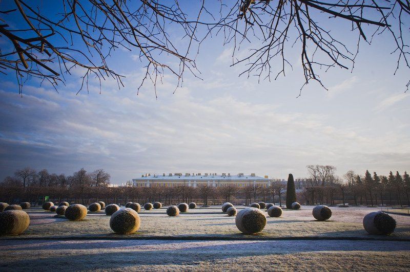 петергоф, в, январе Петергофphoto preview