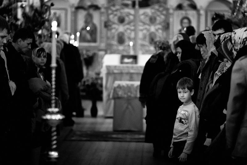 рождество, церковь, дети, взрослые, служба. Russian Christmasphoto preview
