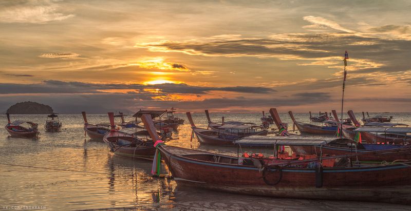 пейзаж, природа, облака, путешествия, travel, wildlife, nature, sky, clouds, landscape, море, океан, sea, ocean, thai, таиланд Рассветы на островеphoto preview