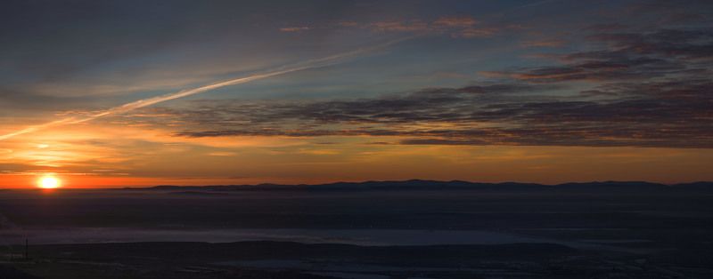 кировск, восход, полярная ночь, солнце, хибины,заполярье,зима,ночь,olympus,reflectitur photons Первое солнце полярной ночи.photo preview