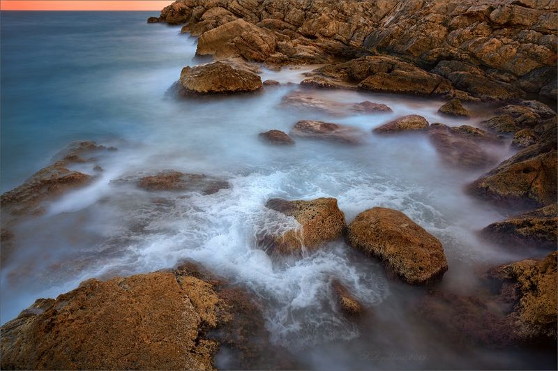 закат, зима, скалы, море, пейзаж Погружаясь в дрёмуphoto preview