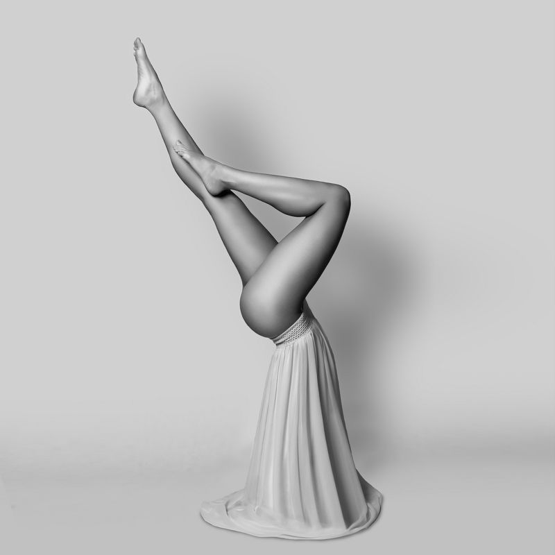 yoga, nude, bw Yoginphoto preview