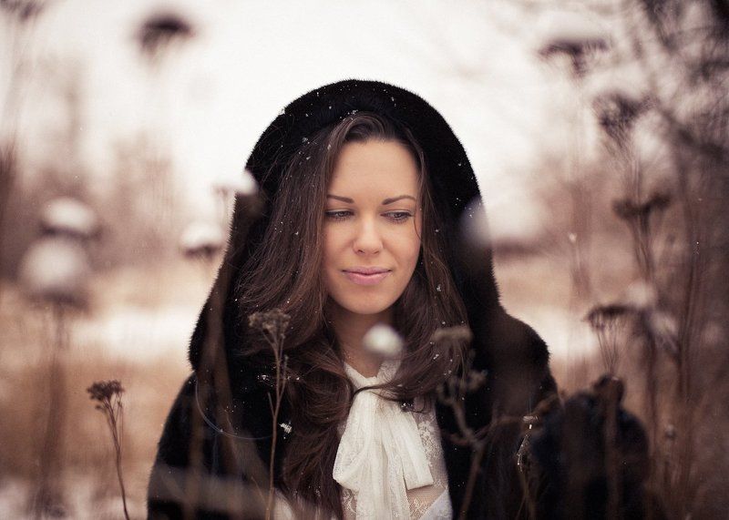 зима, портрет, девушка Иринаphoto preview