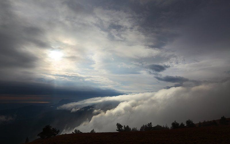 крым, ай-петри, горы, небо, облака Зимнее солнцеphoto preview