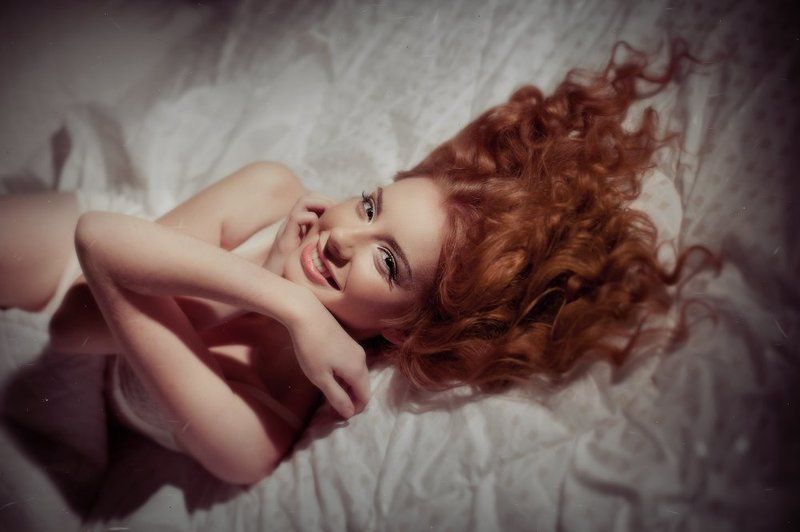 девушка, бьюти, портрет, профессиональное фото, гламур Рыжее настроениеphoto preview