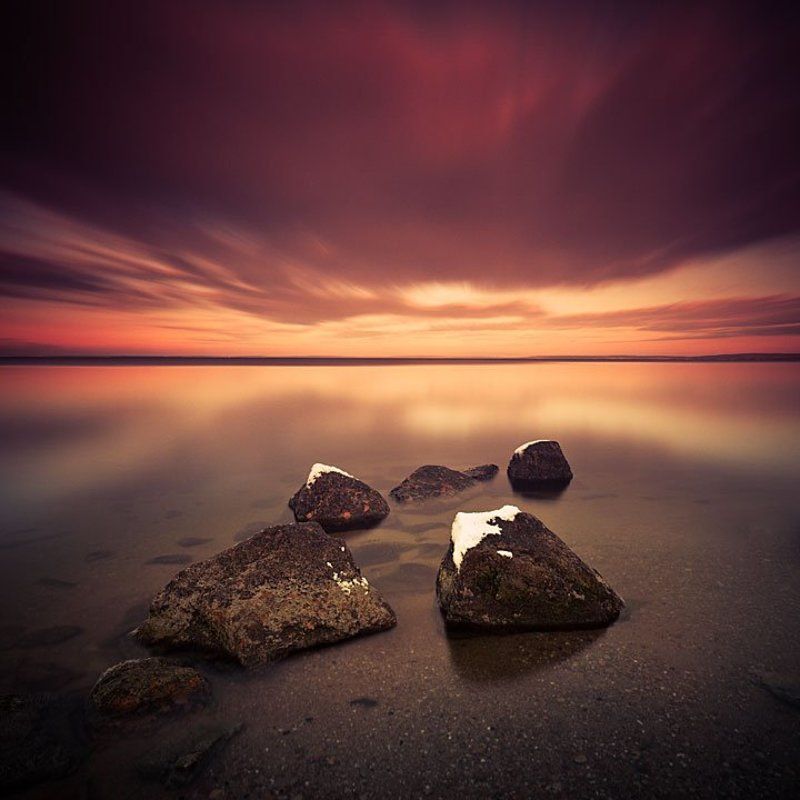 пейзаж, закат, камни *photo preview