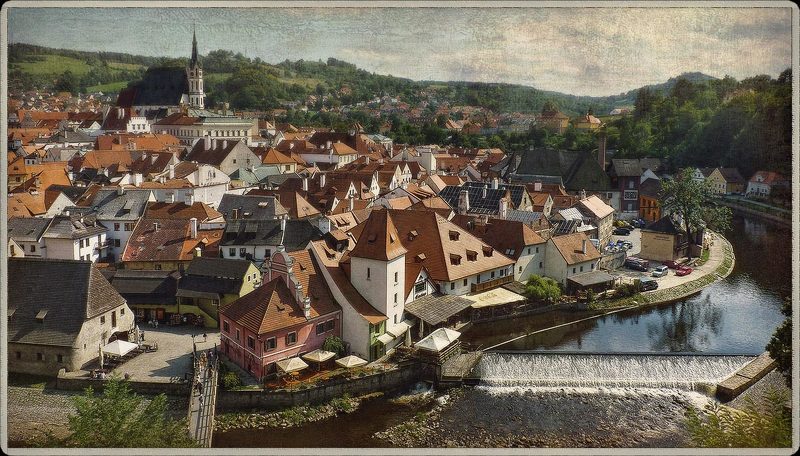 город, чехия, чешский, крумлов Чешское настроение фото превью