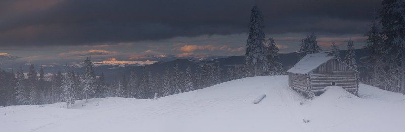 украина, карпаты, поход. новый год Игра света и снегаphoto preview