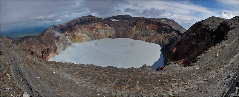 камчатка, вулкан, малый, семячик Жерло вулкана Семячикphoto preview