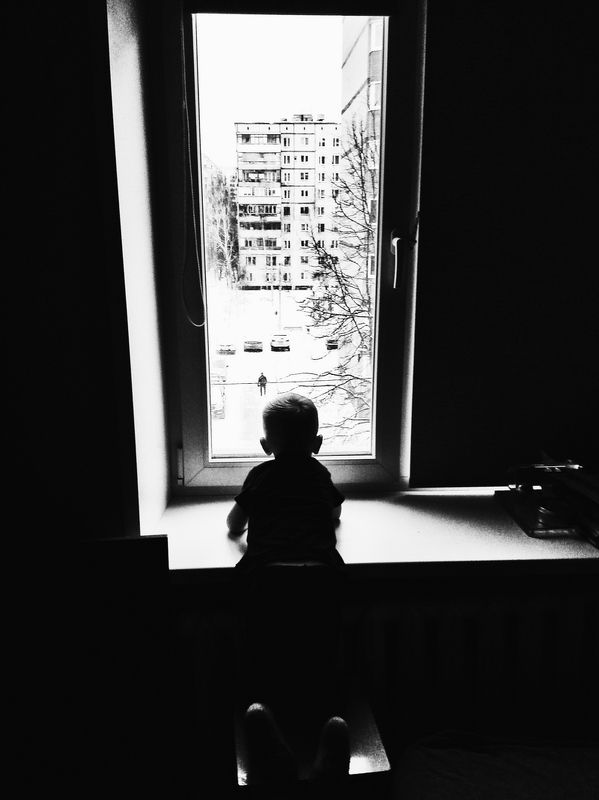 когда же папа придёт?photo preview