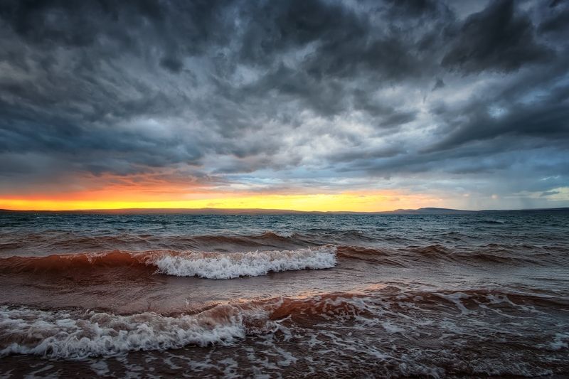 хакасия Закат на оз.Беле / Хакасияphoto preview