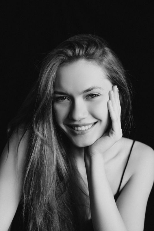 портрет, девушка, чб, черно-белое, глазазеркалодуши Eugeniaphoto preview