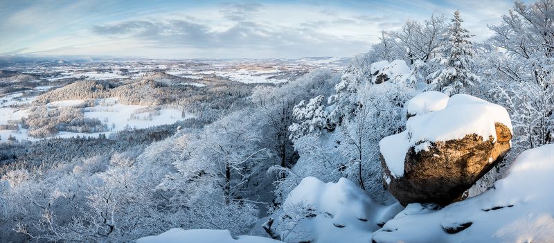 poland, sunrise, landscape, rudawy, karkonosze, sudety, morning, winter Winter sunrisephoto preview