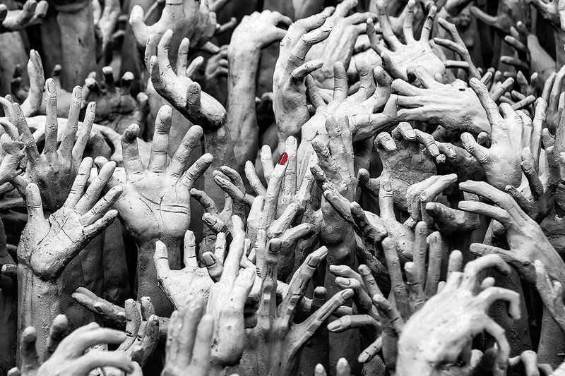 simone zeffiro thailand fineart art photography red nail finger blackandwhite Red Nailphoto preview