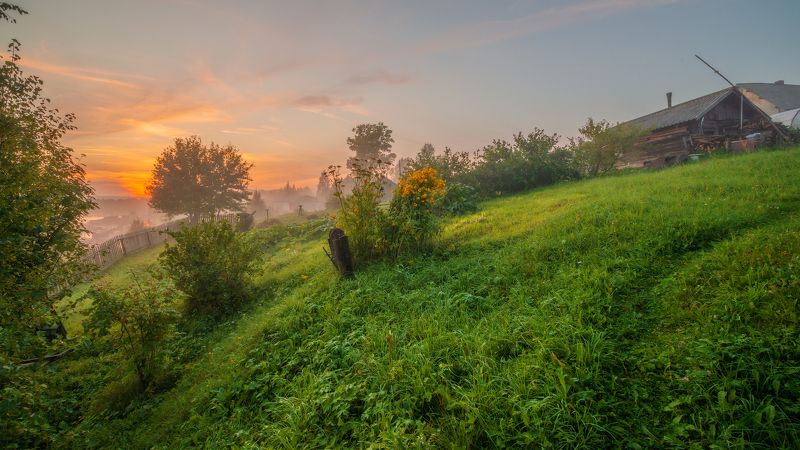 вологодчина,север,лето,вечер, девятины, Банный вечер.photo preview