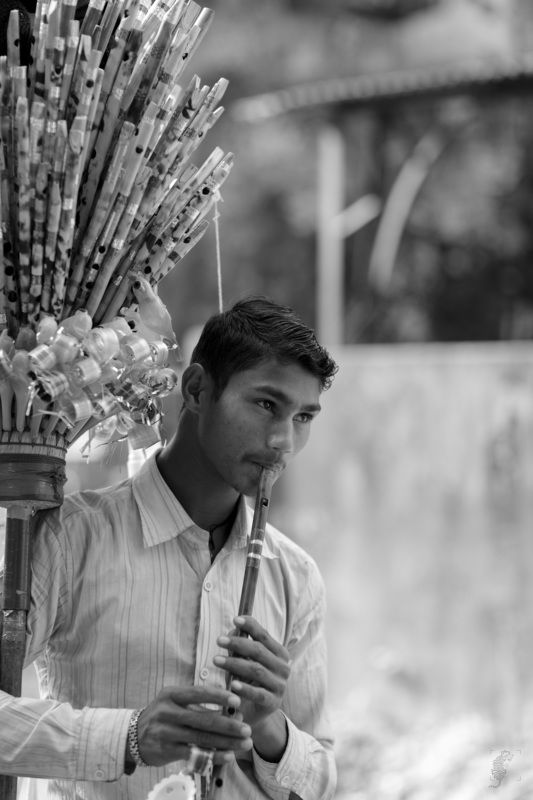 India, Street, Monochrome The Pied Piperphoto preview