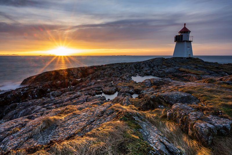 lighthouse, sunset, light, seascape Lighthouse in Sunsetphoto preview