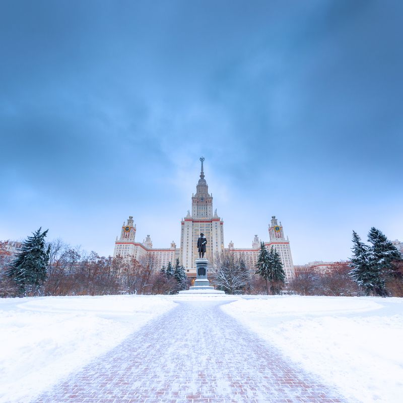 МГУ, Москва, зима, Россия Зимнее ГЗ photo preview