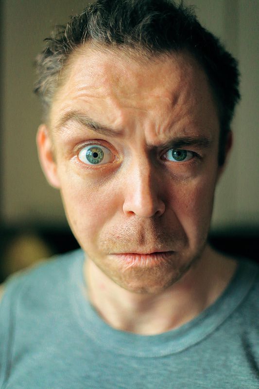 портрет:шарж:юмор: Безумный взгляд фото превью