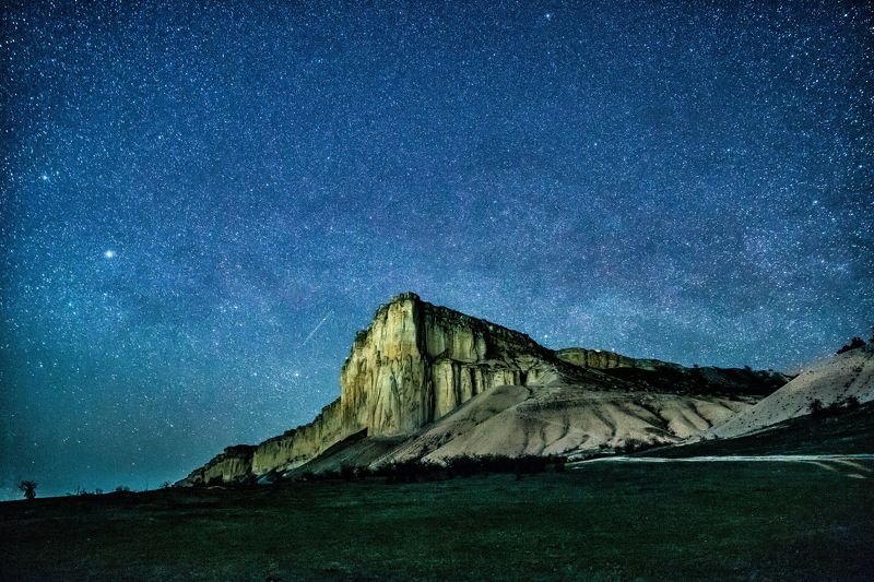 крым, горы, crimea, звезды, ночь Белая Скала -  Ак Каяphoto preview
