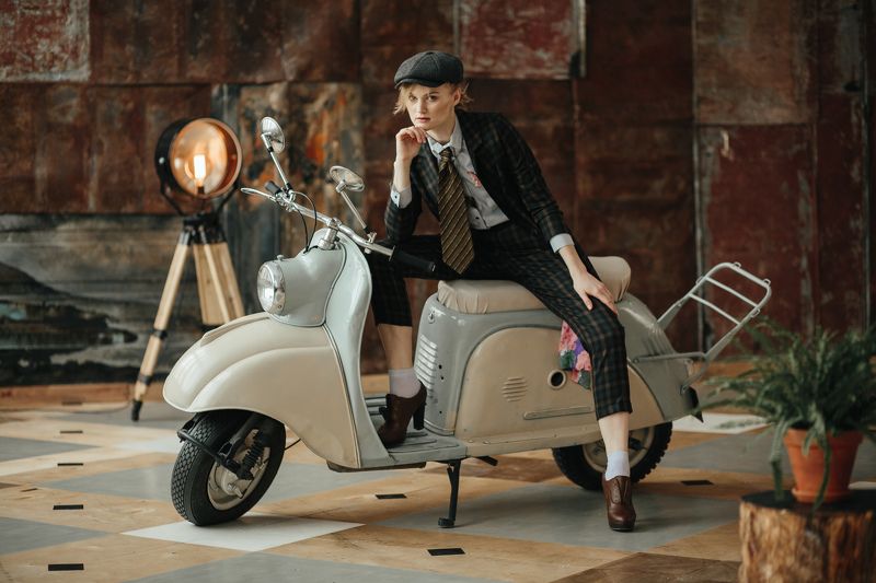 девушка, vogue,  fashion, портрет, студия, дневной свет Маринаphoto preview