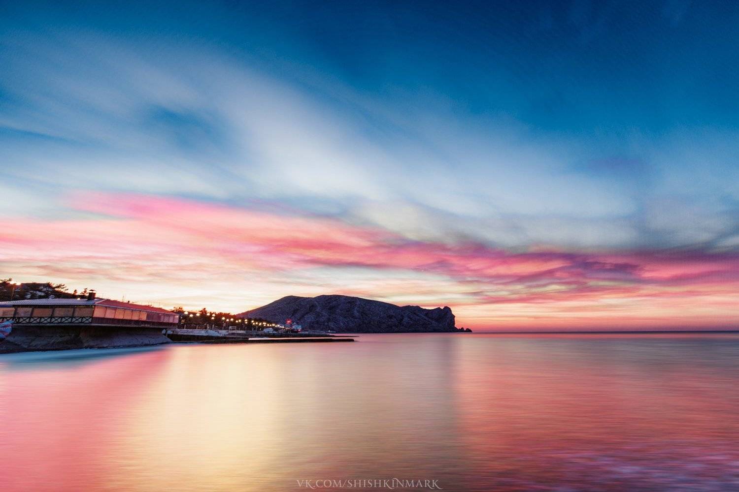 красота, природа, пейзаж, рассвет, закат, облака, небо, Крым, Марк Шишкин