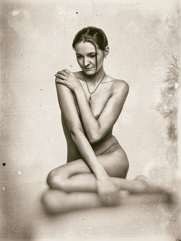 girl, nude, nu, retro, art, девушка, брюнетка, ню, портрет, ретро photo preview