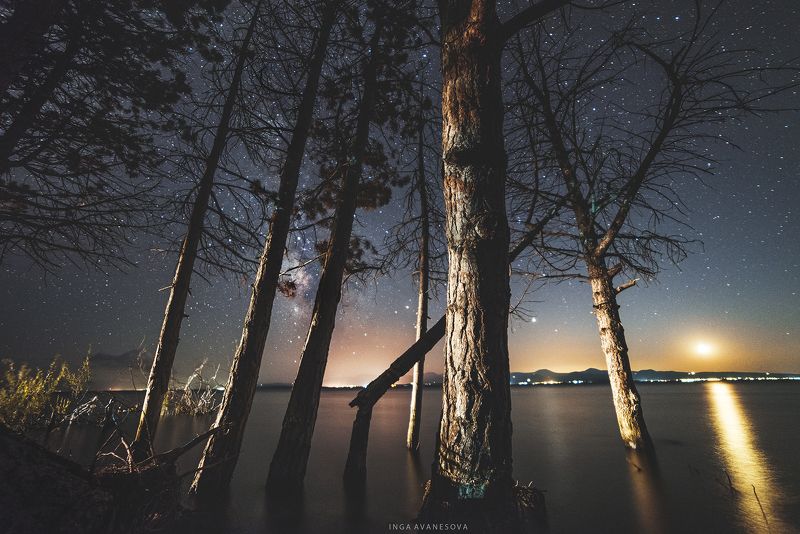 milky way, night photography, galaxy, starry night, lake, Озеро  Севан Армения.photo preview