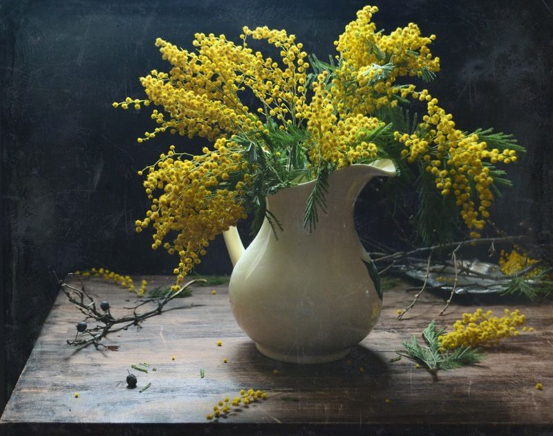 натюрморт, мимоза Осень,...и снова веснаphoto preview