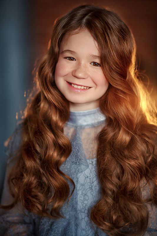 девочка портрет рыжеволосая ginger Викторияphoto preview