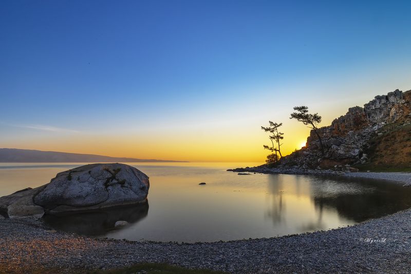 озеро, мыс, утро, восход,  пейзаж Утро на Байкалеphoto preview