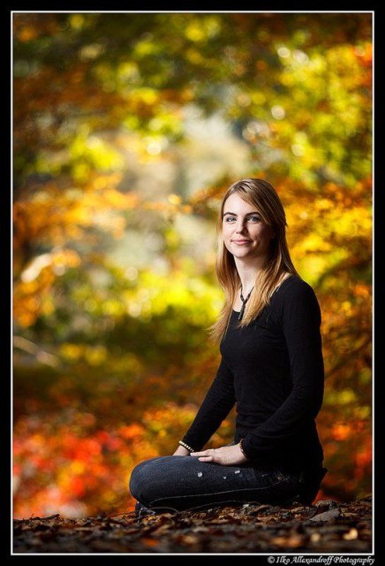 golden, autumn, strobist, blond, orange, umbrella Golden Autumnphoto preview