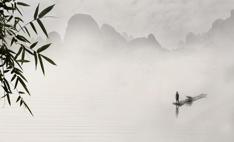 китай, яншо, плот, возвращение, стилизация Возвращение...photo preview