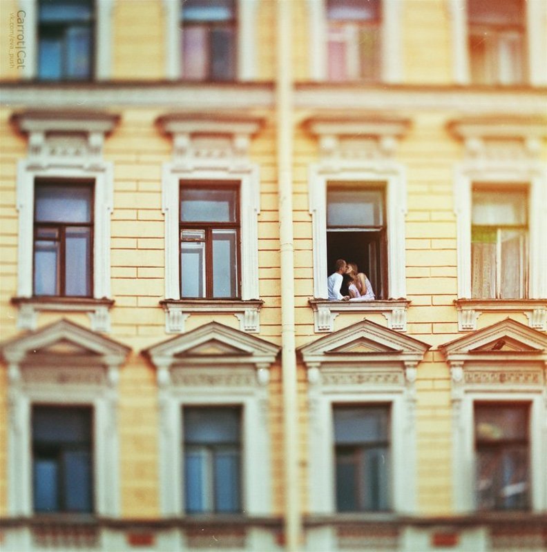 morning,  window , love , kiss , smoke ,  spb ,  carrotcat morningphoto preview