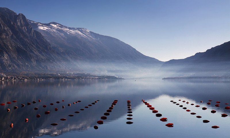 montenegro, бухта, горы, Европа, Мидии, Поплавок, Снег, Ферма, черногория photo preview