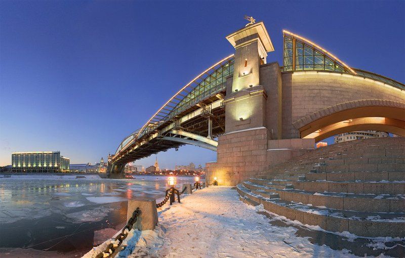 пешеходный, мост, богдана, хмельницкого, мбх, москва Мост Богдана Хмельницкогоphoto preview