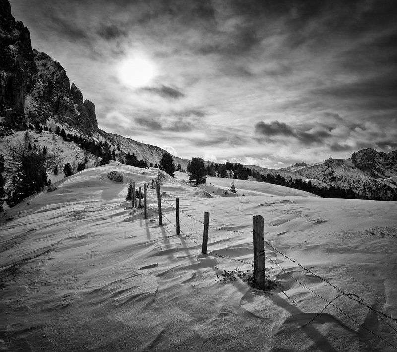 снег, горы, солнце, тучи ***photo preview