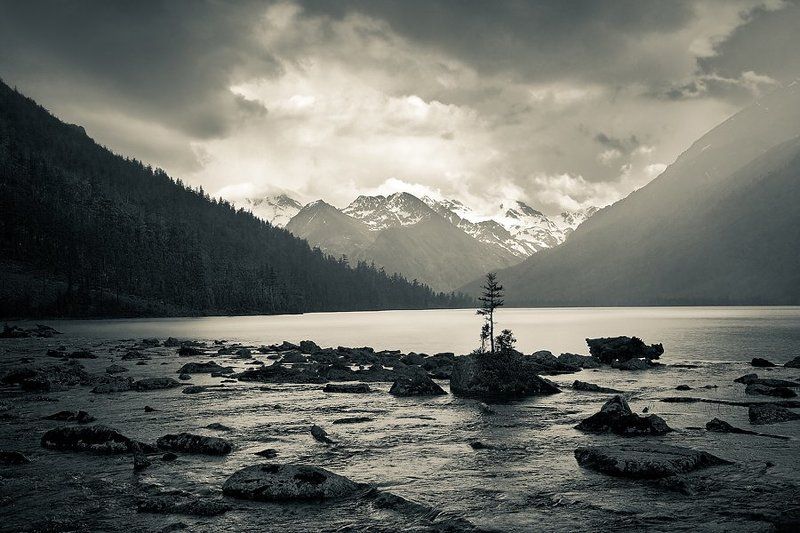 vensk, алтай, мультинское озеро Грозовое время фото превью