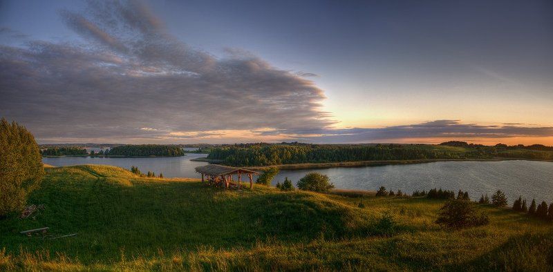 браслав, озеро, закат Место успокоения и равновесияphoto preview