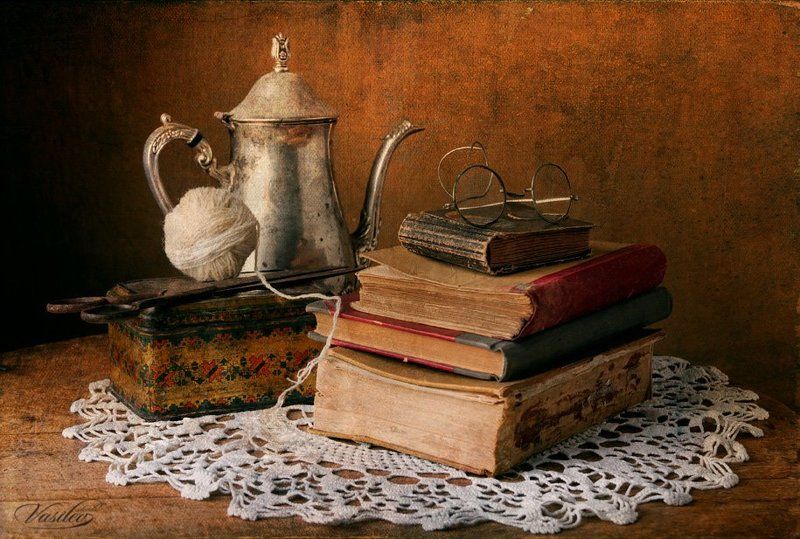 Still life with old booksphoto preview