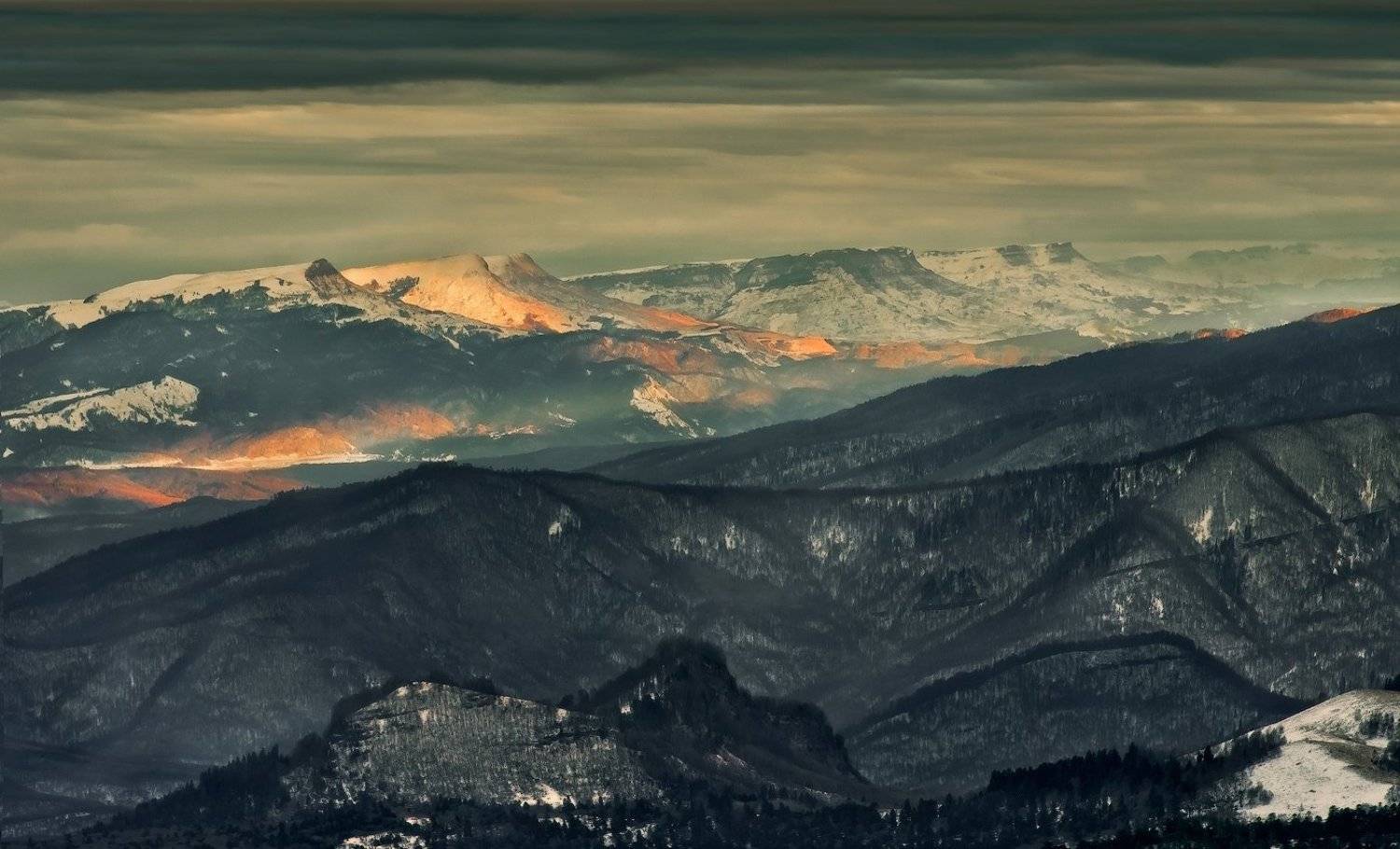 горы, кавказ, зима, тхачи, ФЁДОР